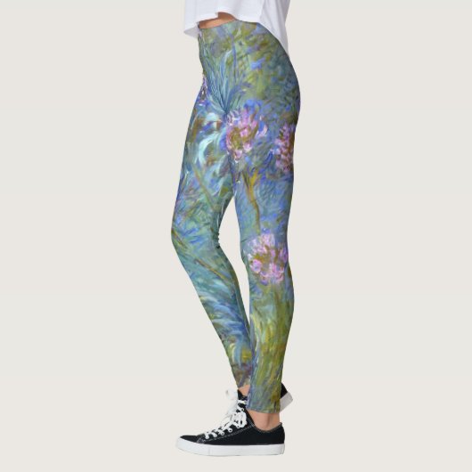 Claude Monet Agapanthus Fine Art Floral GalleryHD Leggings (Links)