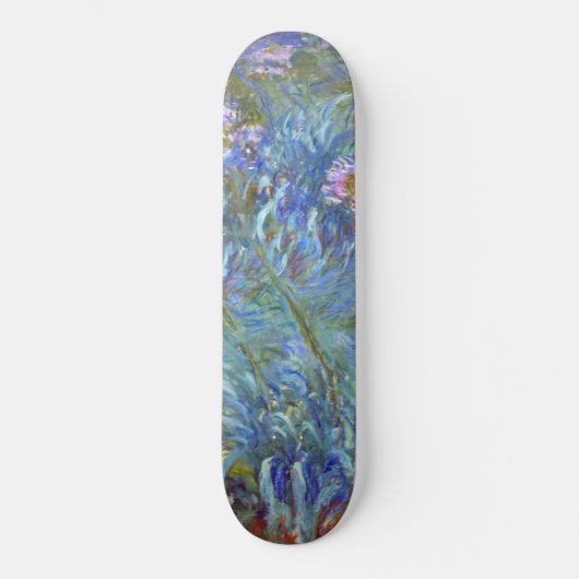 Claude Monet Agapanthus Fine Art Floral GalleryHD Persoonlijk Skateboard (Voorkant)