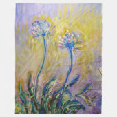 Claude Monet - Agapanthus Fleece Deken (Voorkant)