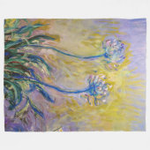 Claude Monet - Agapanthus Fleece Deken (Voorkant (Horizontaal))