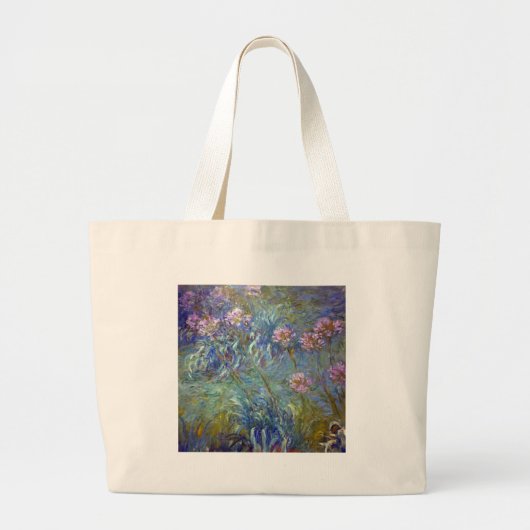Claude Monet Agapanthus Grote Tote Bag (Voorkant)