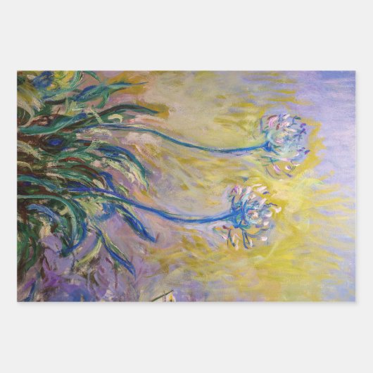 Claude Monet - Agapanthus Inpakpapier Vel (Voorkant 3)