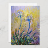 Claude Monet - Agapanthus Kaart (Voorkant / Achterkant)