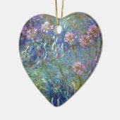 Claude Monet Agapanthus Keramisch Ornament (Links)