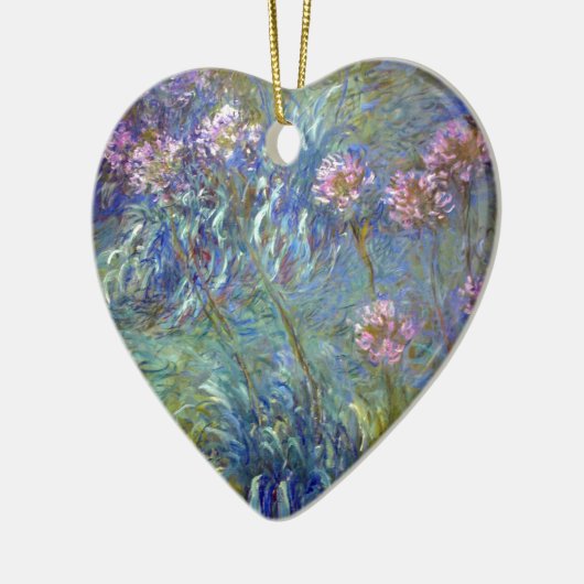 Claude Monet Agapanthus Keramisch Ornament (Links)