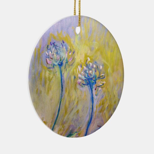 Claude Monet - Agapanthus Keramisch Ornament (Rechts)