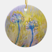 Claude Monet - Agapanthus Keramisch Ornament (Voorkant)