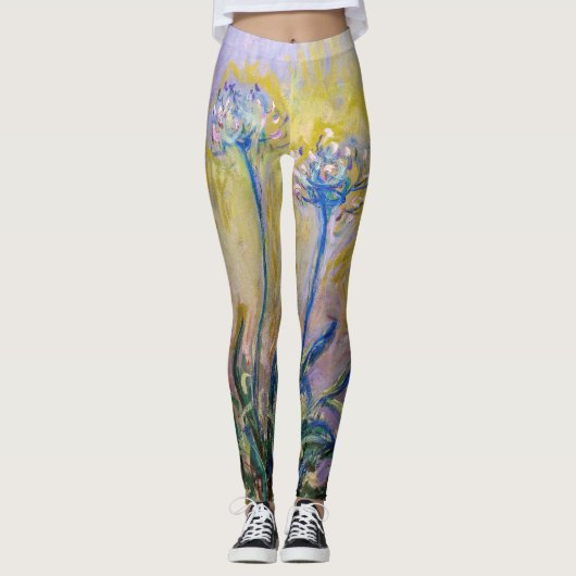 Claude Monet - Agapanthus Leggings (Voorkant)