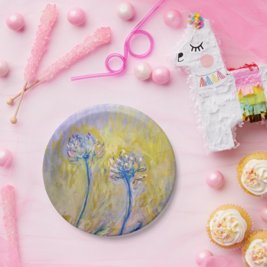 Claude Monet - Agapanthus Papieren Bordje (Feest)