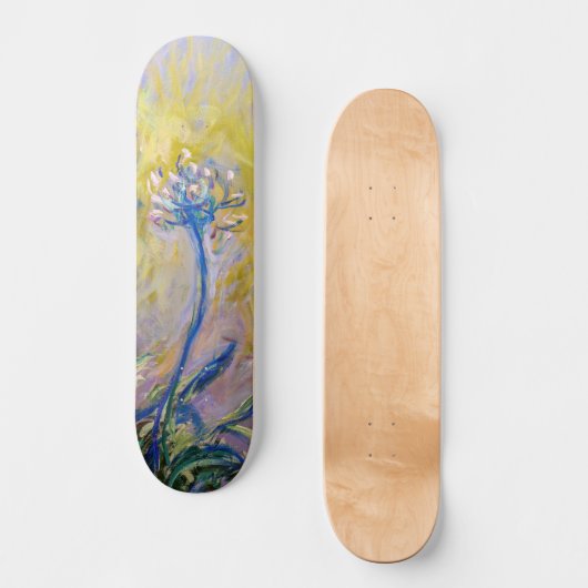 Claude Monet - Agapanthus Persoonlijk Skateboard (Voorkant)