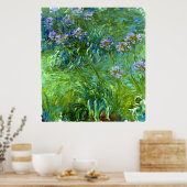 Claude Monet: Agapanthus Poster (Keuken)