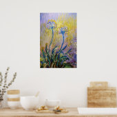 Claude Monet - Agapanthus Poster (Keuken)
