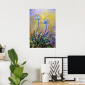 Claude Monet - Agapanthus Poster (Thuiskantoor)