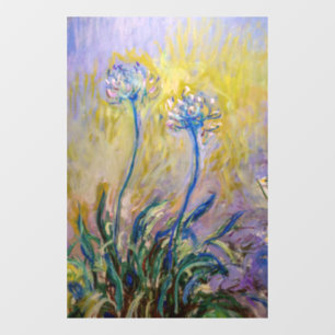 Claude Monet - Agapanthus Raamsticker