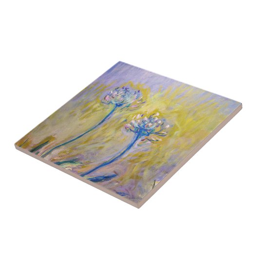 Claude Monet - Agapanthus Tegeltje (Zijkant)