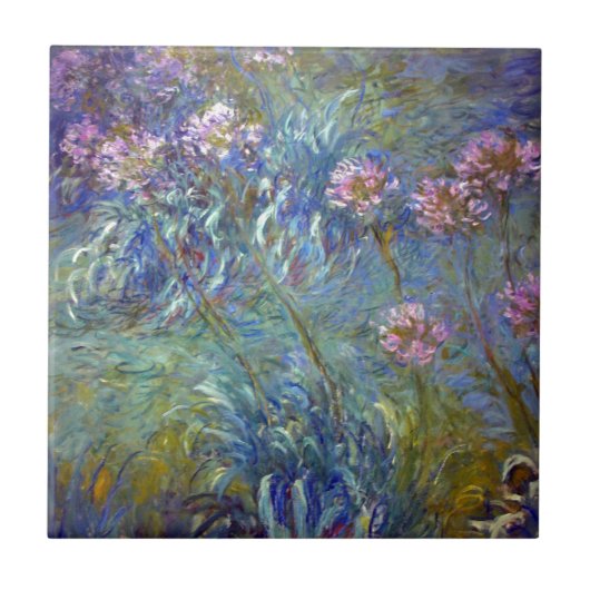 Claude Monet Agapanthus Tegeltje (Voorkant)