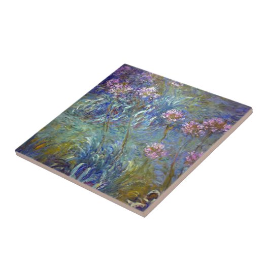 Claude Monet Agapanthus Tegeltje (Zijkant)