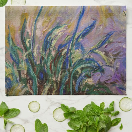 Claude Monet - Agapanthus Theedoek (Gevouwen)