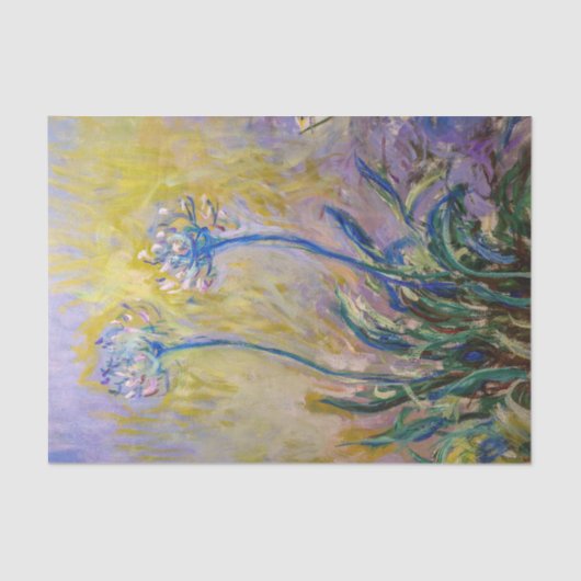 Claude Monet - Agapanthus Tissuepapier (Voorkant)