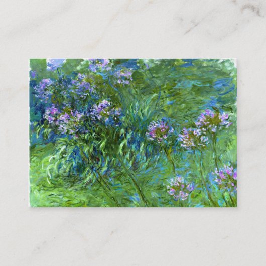 Claude Monet: Agapanthus Visitekaartje (Voorkant)