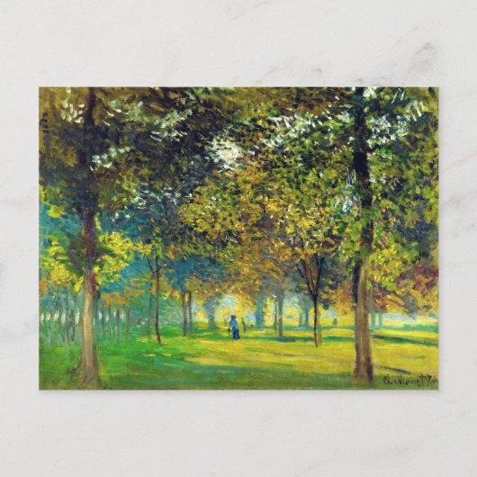Claude Monet Allee du Champ de Foire Briefkaart (Voorkant)