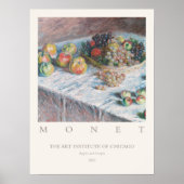 Claude Monet Appels en Druiven Art Print (Voorkant)