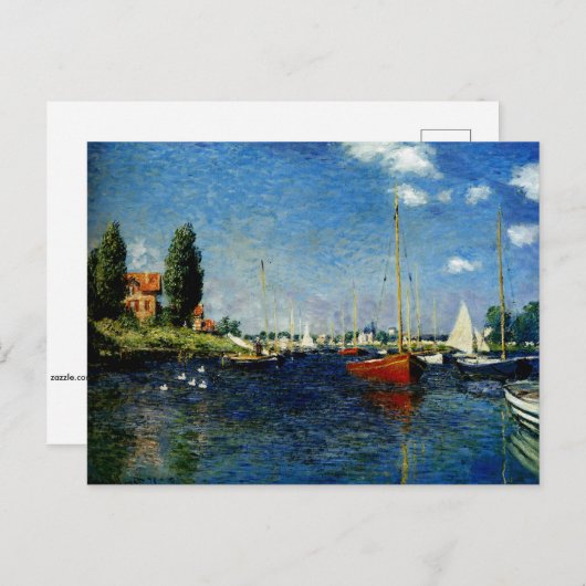 Claude Monet - Argenteuil Briefkaart (Voorkant / Achterkant)