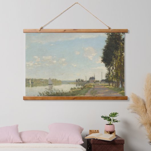 Claude Monet Argenteuil Chateau Hangend Wandkleed (Slaapkamer)