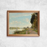 Claude Monet Argenteuil Chateau Poster<br><div class="desc">Poster van Claude Monet,  Argenteuil,  jaren 1800. Oude beroemde franse schilderij met een rivier,  een zeilboot,  een kasteel of een kasteel in een impressionistische stijl. CCO-licentie,  public domain art. Lijst niet inbegrepen.</div>