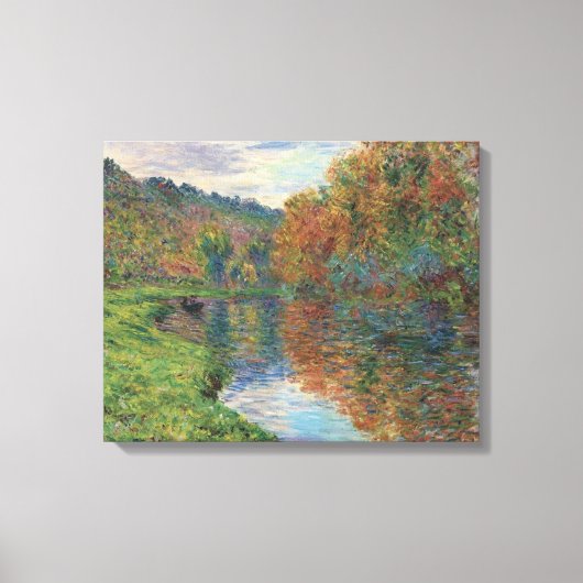 Claude Monet Arm van de herfst van Jeufosse Canvas Afdruk (Voorkant)