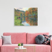 Claude Monet Arm van de herfst van Jeufosse Canvas Afdruk (Insitu (Woonkamer))