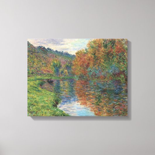 Claude Monet Arm van de herfst van Jeufosse Canvas Afdruk (Voorkant)