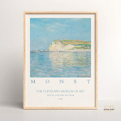 Claude Monet Art Print bij laagwater in Pourville
