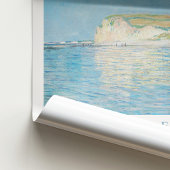 Claude Monet Art Print bij laagwater in Pourville