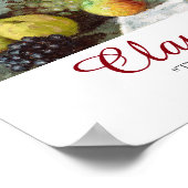 Claude Monet Art Quote Flowers en Fruit Poster (Hoek)