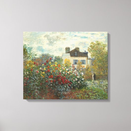Claude Monet | Artiestuin in Argentinië Canvas Afdruk (Voorkant)