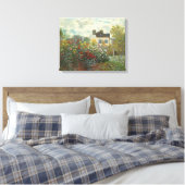 Claude Monet | Artiestuin in Argentinië Canvas Afdruk (Insitu (Slaapkamer))