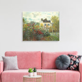 Claude Monet | Artiestuin in Argentinië Canvas Afdruk (Insitu (Woonkamer))