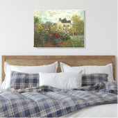 Claude Monet | Artiestuin in Argentinië Canvas Afdruk (Insitu (Slaapkamer))