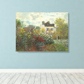 Claude Monet | Artiestuin in Argentinië Canvas Afdruk (Insitu (Houten vloer))