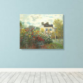 Claude Monet | Artiestuin in Argentinië Canvas Afdruk (Insitu (Houten vloer))