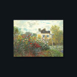Claude Monet | Artiestuin in Argentinië Canvas Afdruk<br><div class="desc">The Artists Garden in Argenteuil (A Corner of the Garden with Dahlias),  1873 (oil on canvas)| van Claude Monet | Art Location: National Gallery Art Washington DC| French Artist | Collectie Afbeelding nummer: XOS744773</div>