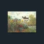 Claude Monet | Artiestuin in Argentinië Canvas Afdruk<br><div class="desc">The Artists Garden in Argenteuil (A Corner of the Garden with Dahlias),  1873 (oil on canvas)| van Claude Monet | Art Location: National Gallery Art Washington DC| French Artist | Collectie Afbeelding nummer: XOS744773</div>