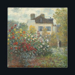 Claude Monet | Artiestuin in Argentinië Magneet<br><div class="desc">The Artists Garden in Argenteuil (A Corner of the Garden with Dahlias),  1873 (oil on canvas)| van Claude Monet | Art Location: National Gallery Art Washington DC| French Artist | Collectie Afbeelding nummer: XOS744773</div>