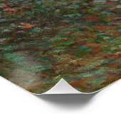 Claude Monet | Artiestuin in Argentinië Perfect Poster (Hoek)