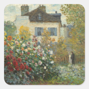 Claude Monet   Artiestuin in Argentinië Vierkante Sticker