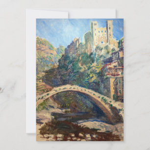 Claude Monet artwork - The Castle of Dolceacqua Bedankkaart