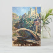 Claude Monet artwork - The Castle of Dolceacqua Bedankkaart (Staand voorkant)