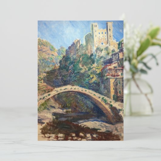 Claude Monet artwork - The Castle of Dolceacqua Kaart (Staand voorkant)
