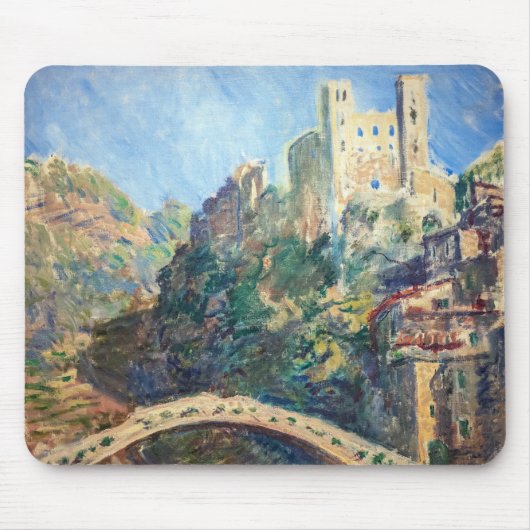 Claude Monet artwork - The Castle of Dolceacqua Muismat (Voorkant)